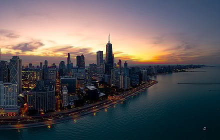 Chicago Sunsets by Shimmy Castle Photography'