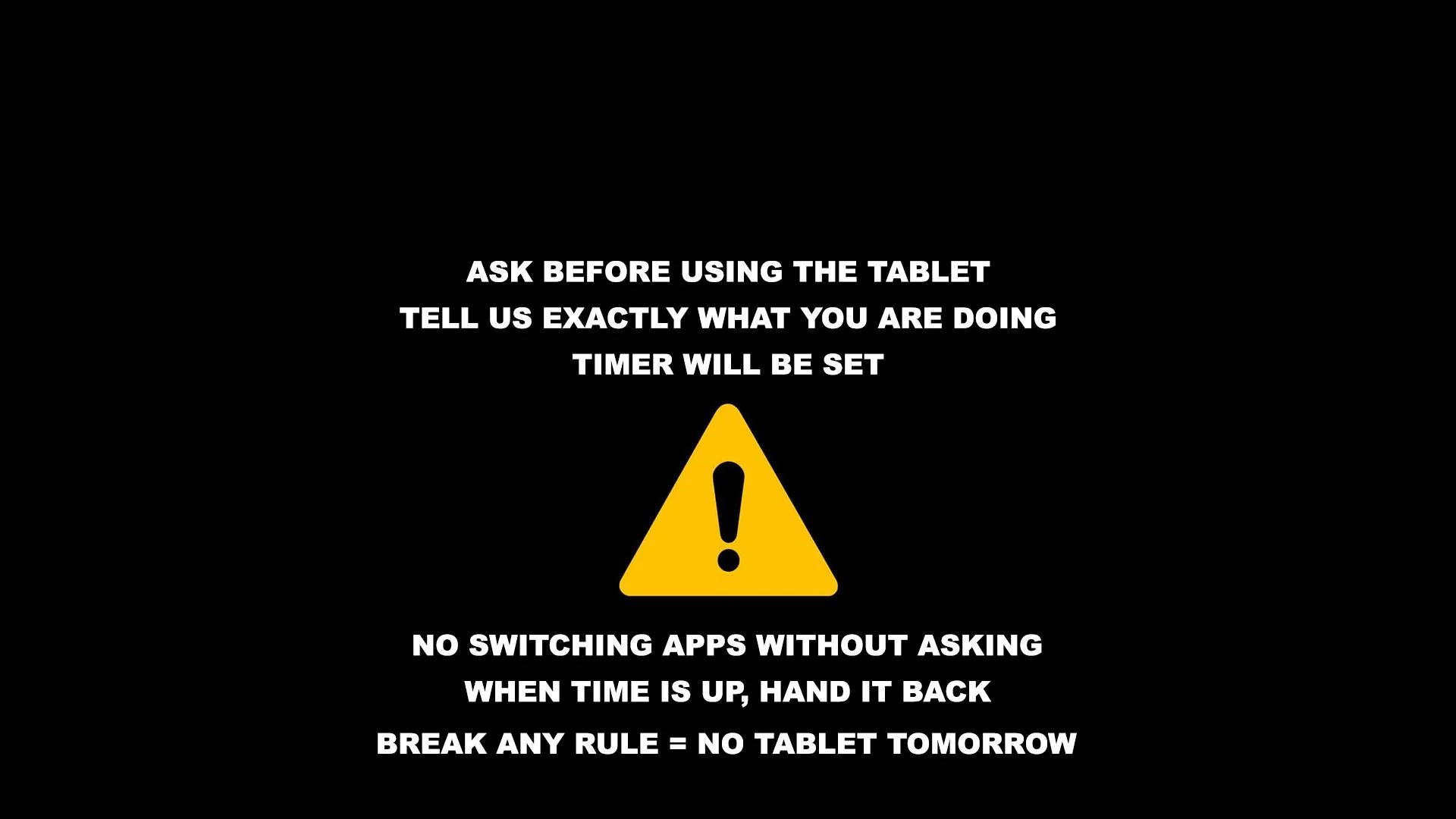 Not your average wallpaper : Ipad Lock screen for parents/kids picture 1 of 1