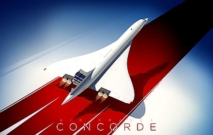 Concorde Redux - Red 1 by Stephane BEILLIARD'