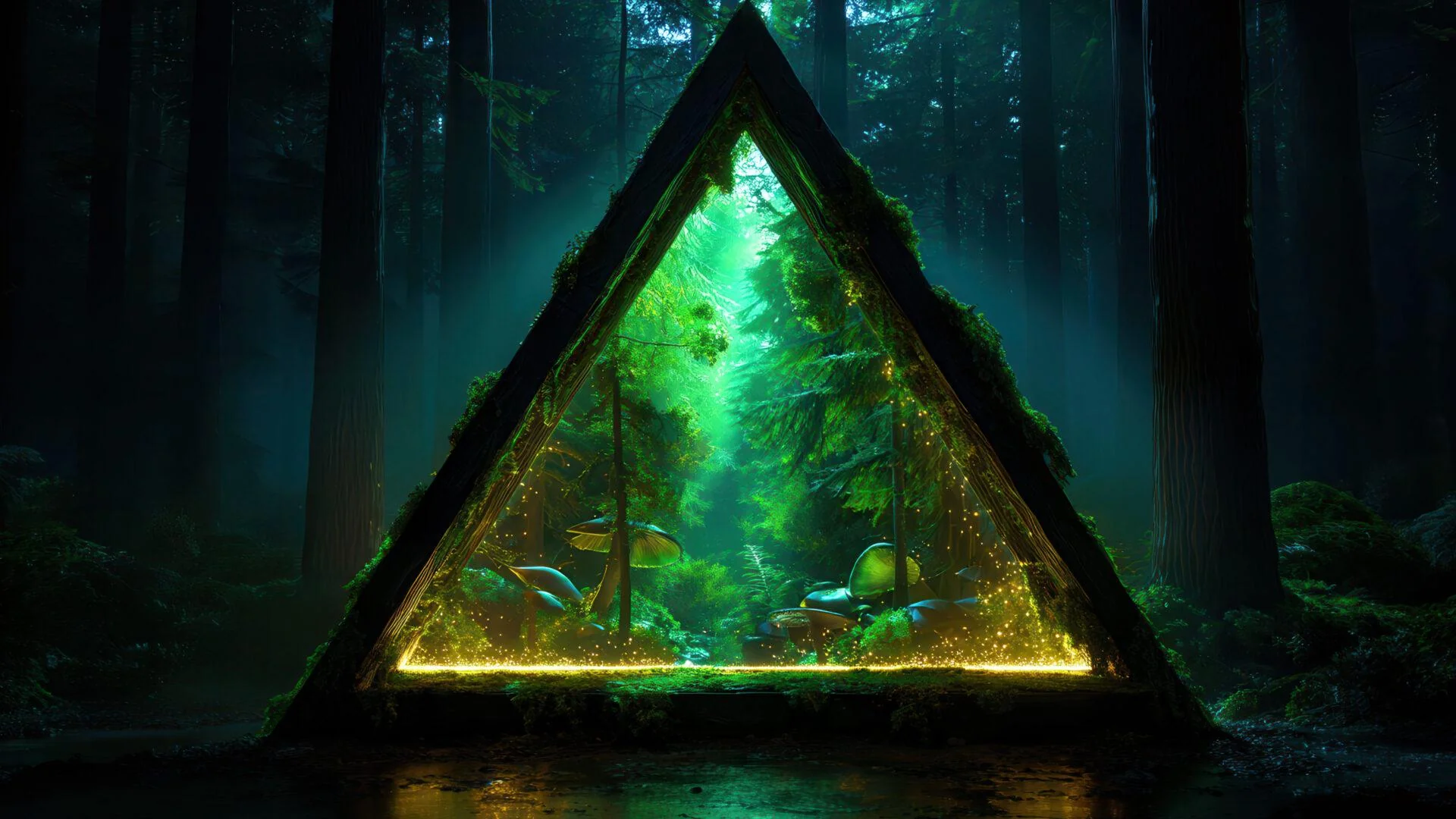 Secret World Through Forest Triangle picture 1 of 1