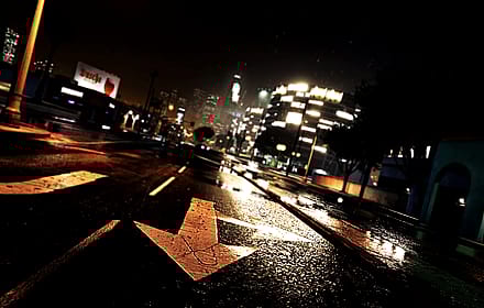 Street Arrows at Night'