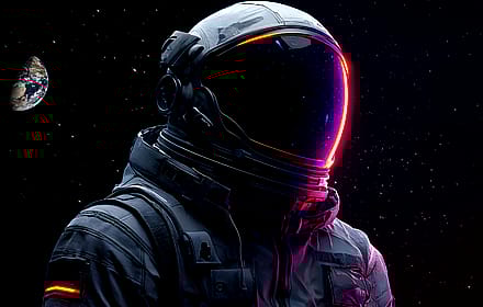 Astronaut In Space'