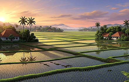 South Indian Paddy Fields'