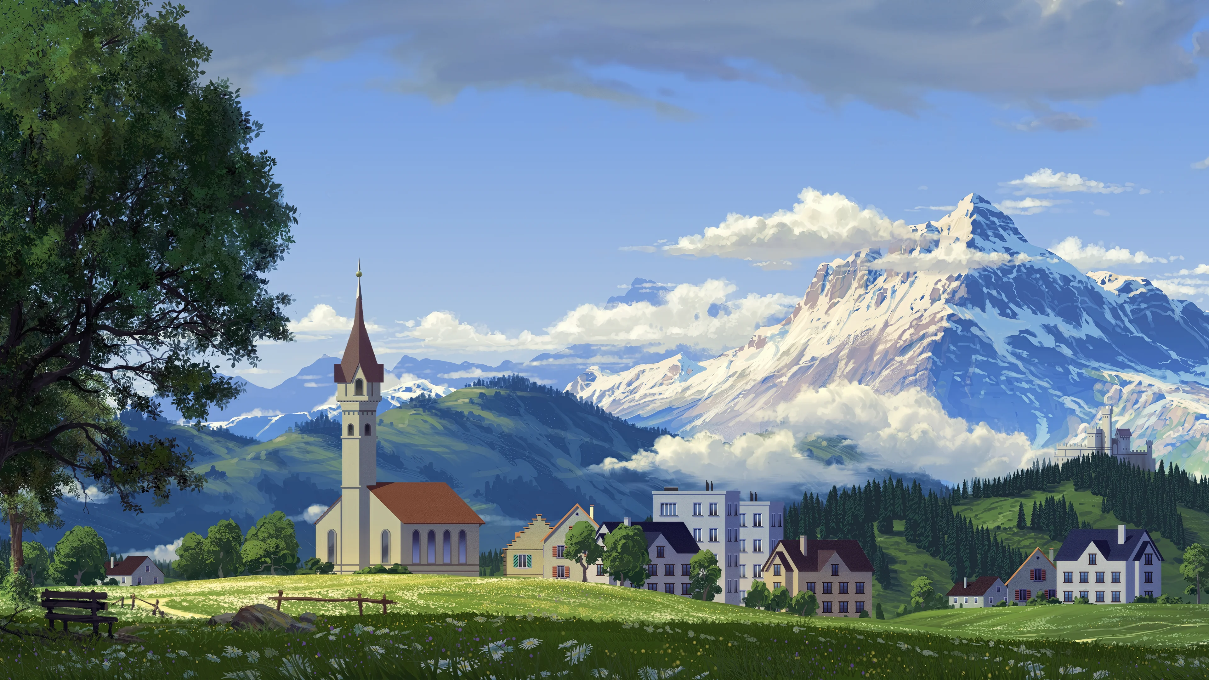 Mountain Village by Philipp A. Urlich picture 1 of 1