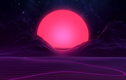 Neon Sunset by AxiomDesign'