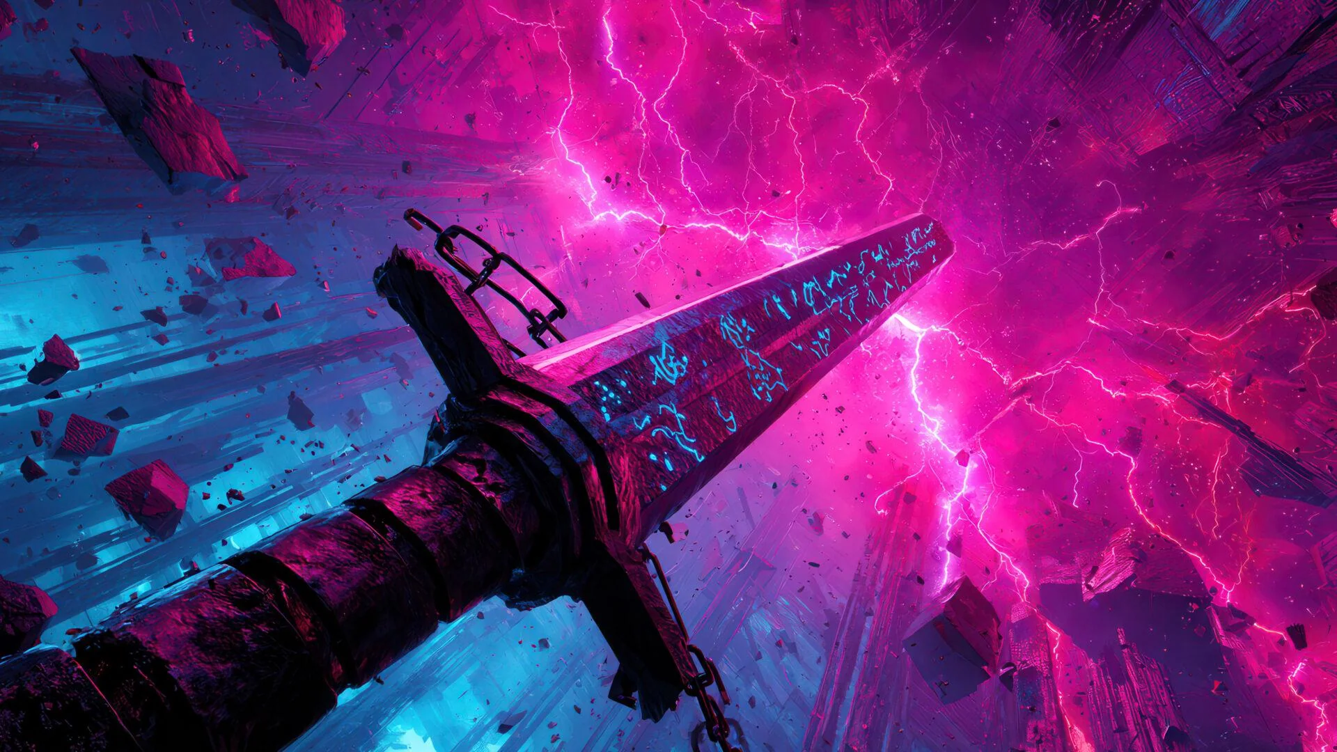 Electric Pink Runic Sword Vortex picture 1 of 1