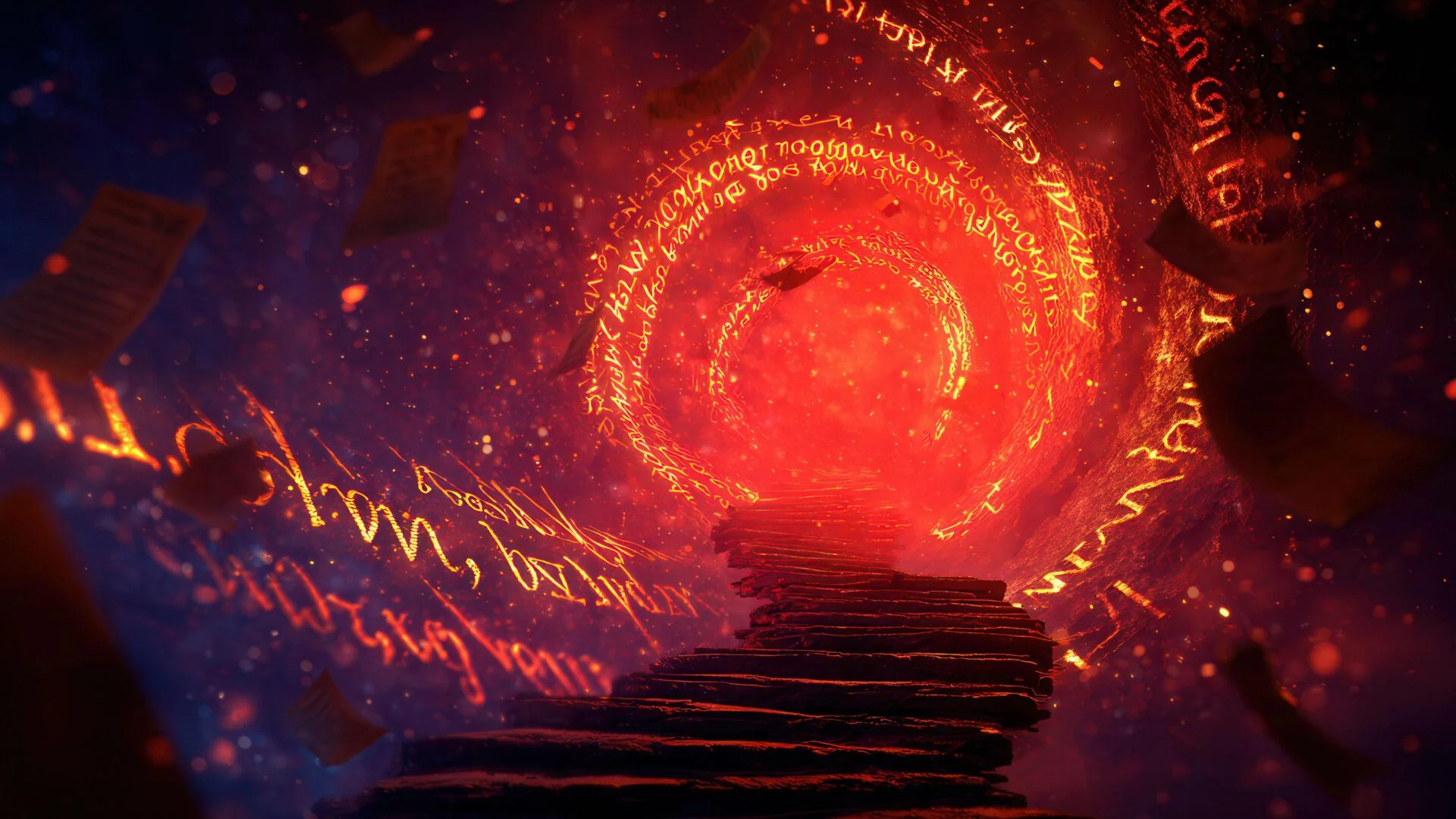 Mystic Stairs to a Glowing Rune Realm picture 1 of 1