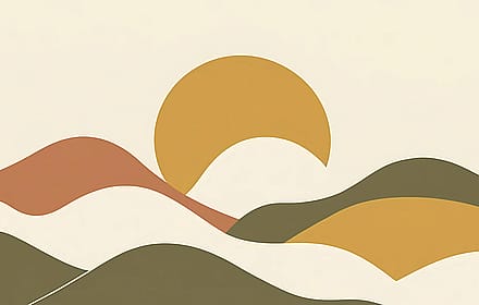 Aesthetic Wavy Mountains made by me'