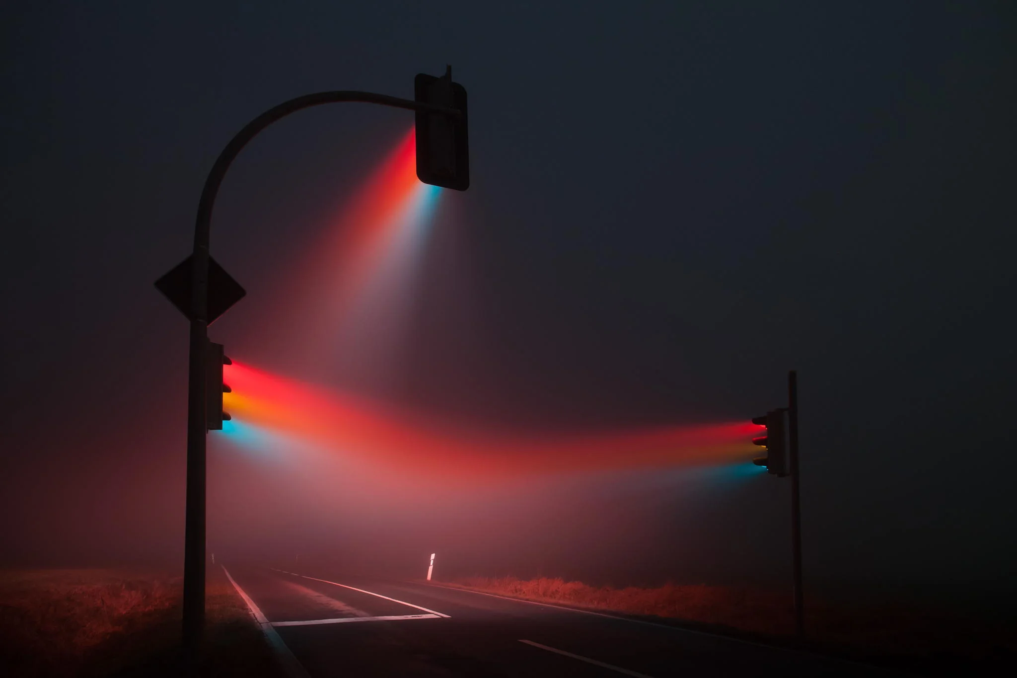 Street Lights in Fog picture 1 of 1