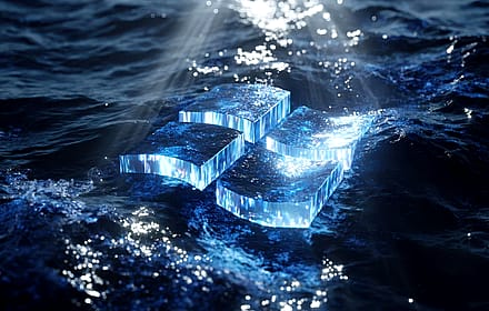 High Definition 3D Windows Logo Blue Water'