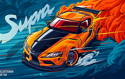 Sports cars: Illustrations by FAR'