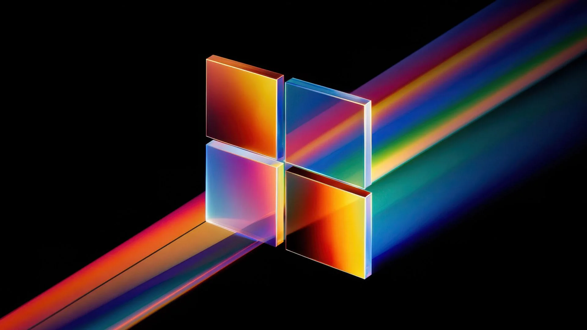 Abstract Windows 11 Logo Prismatic Light Design picture 1 of 1