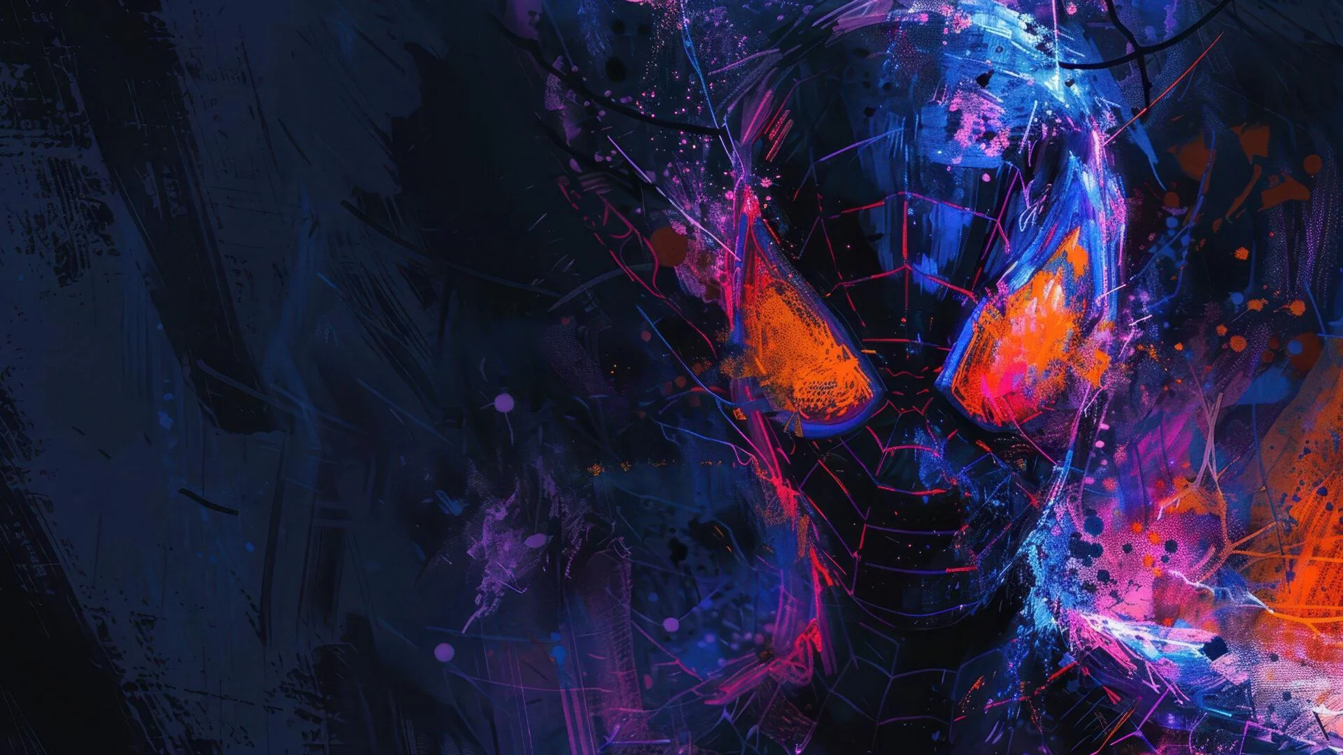 Dramatic Vibrant Spider-Man Art picture 1 of 1