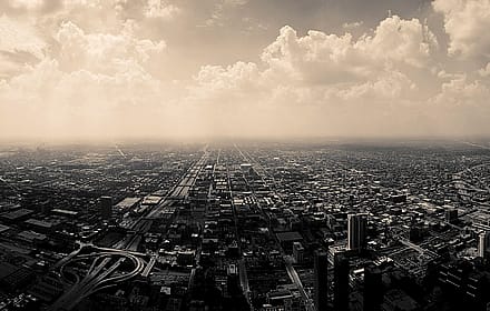 West Loop Gate view from Sears Tower, 2008'