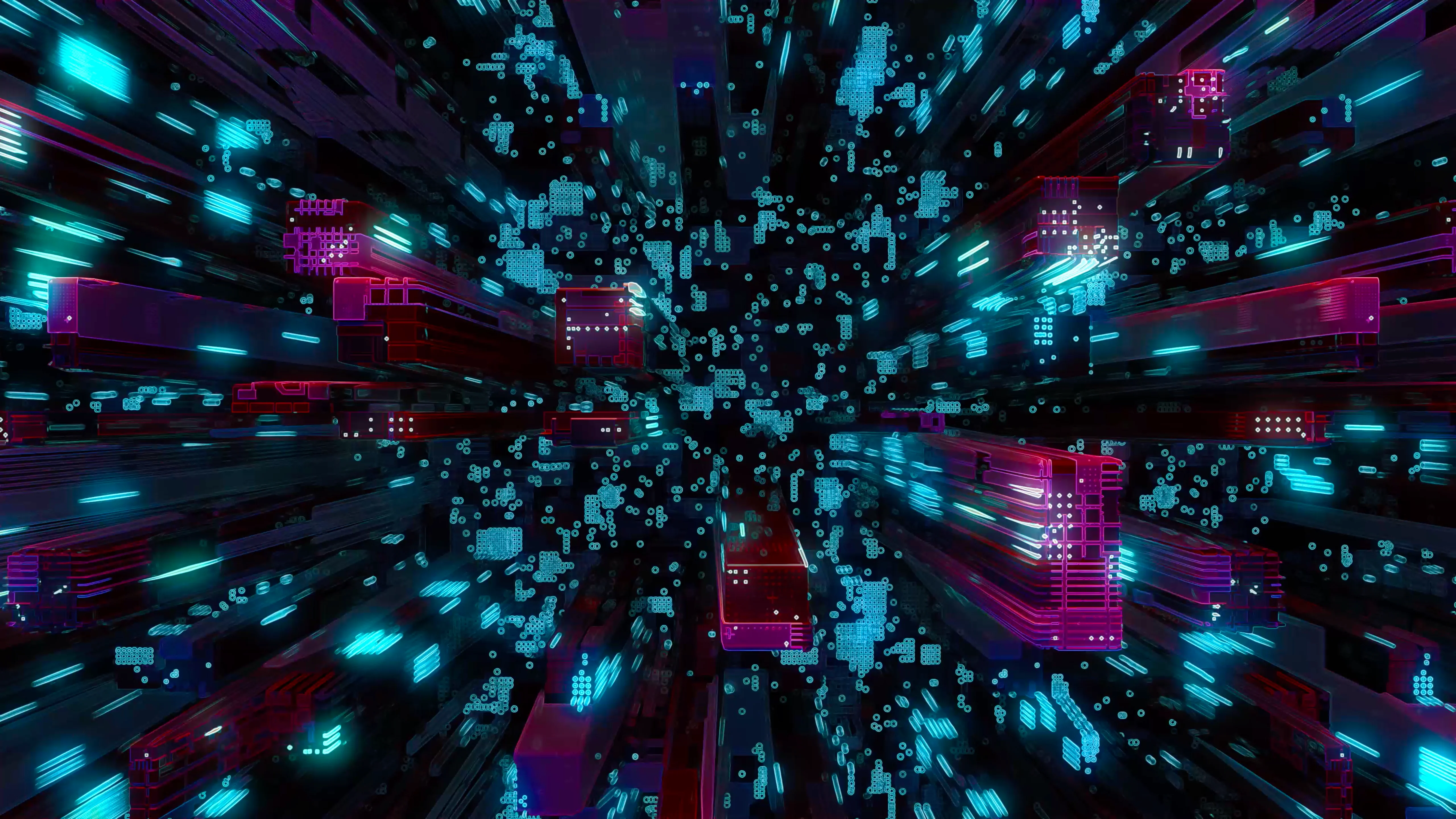 Vaporwave City Animated, seamlessly looping, version in the comments picture 1 of 1
