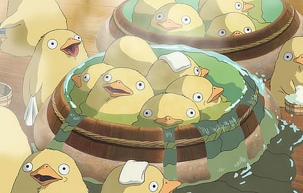 Duck bath from Spirited Away'