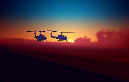 Helicopters Passby'