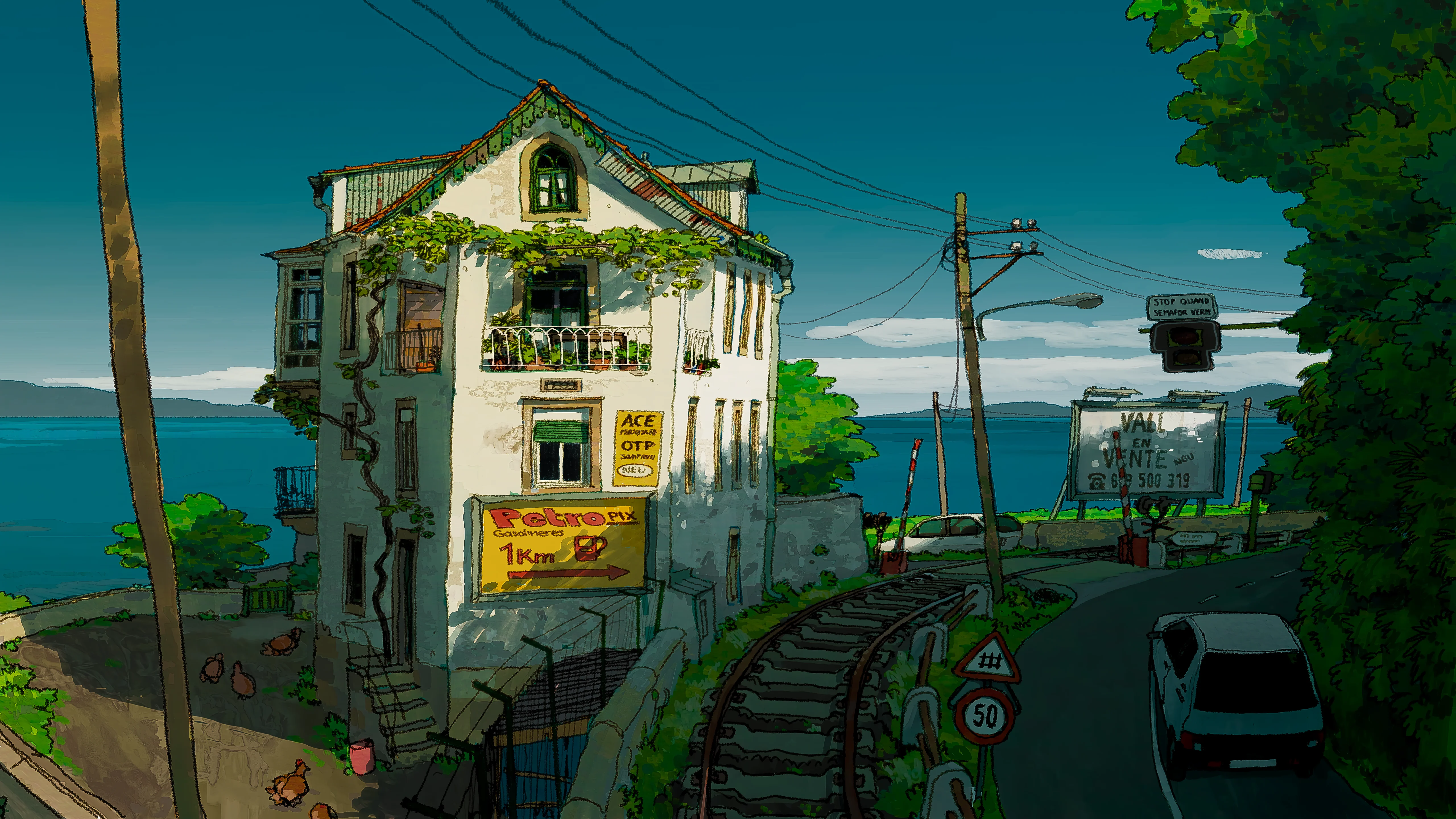 House near tracks by Alariko picture 1 of 1