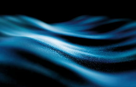 Abstract Blue Glitter Waves'