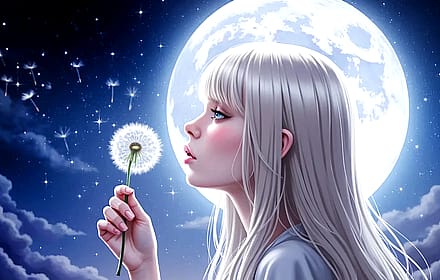 Dandelion in the Wind.'