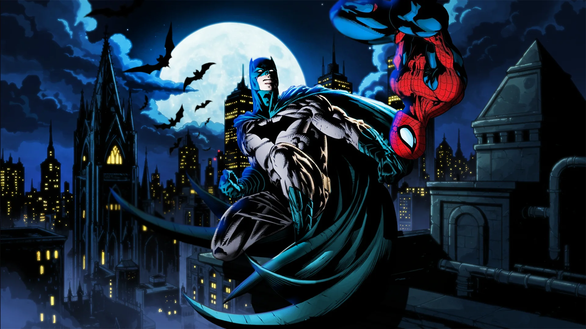 Batman & Spiderman. picture 1 of 1