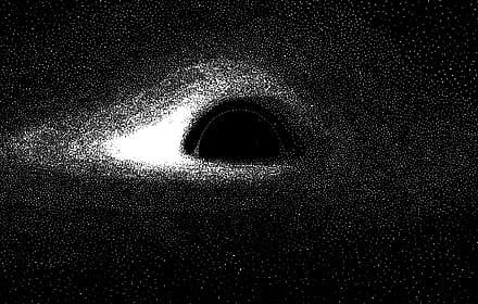 Black Hole Simulation by Jean-Pierre Luminet'