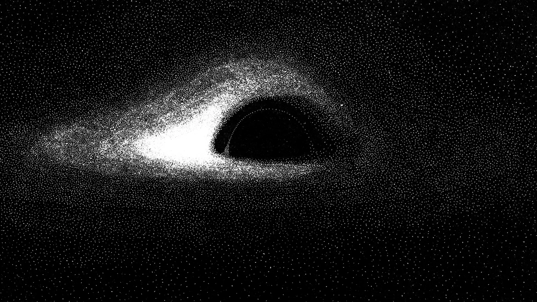 Black Hole Simulation by Jean-Pierre Luminet picture 1 of 1