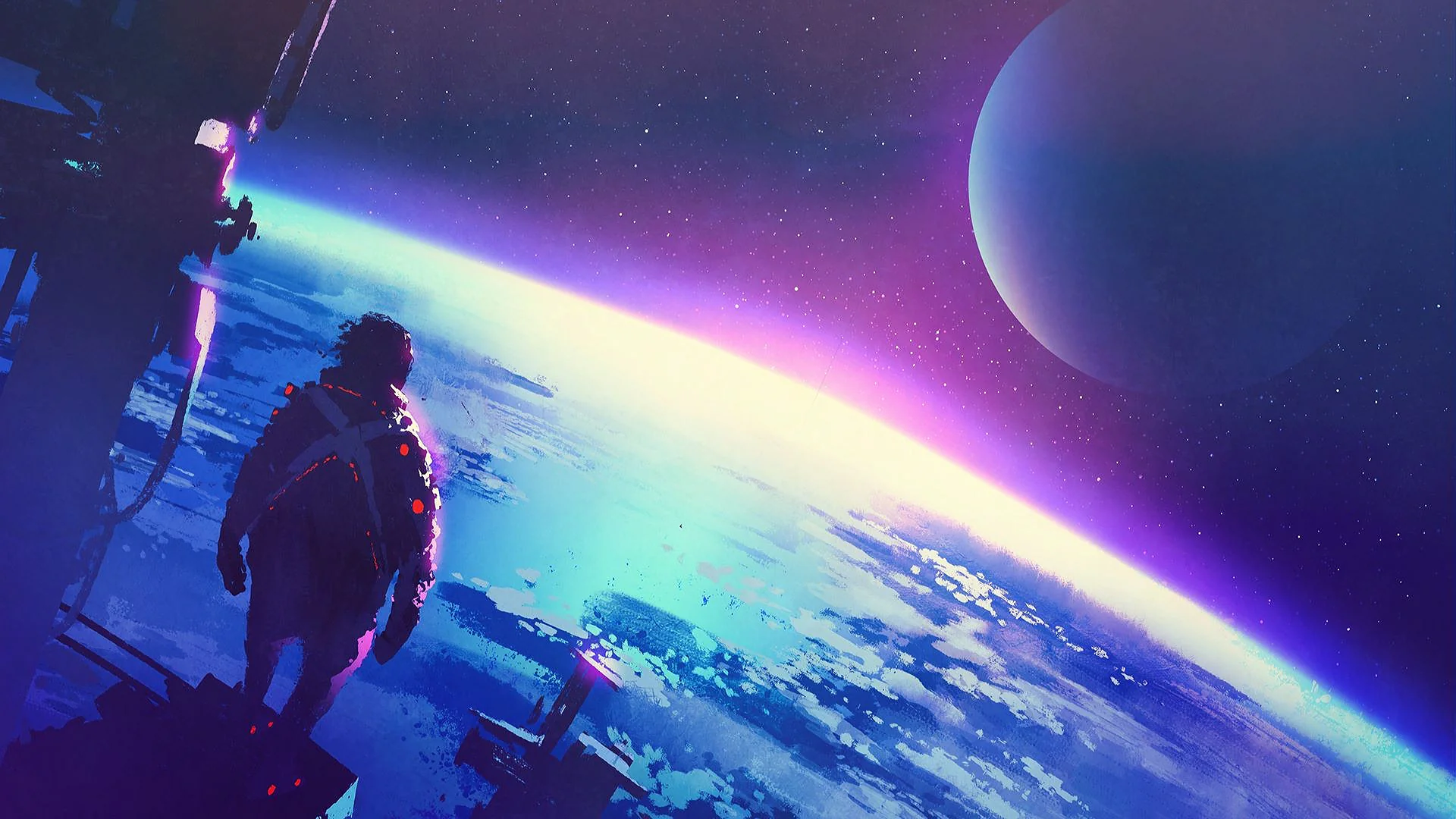 Man on the edge of Earth by Tithi Luadthong picture 1 of 1