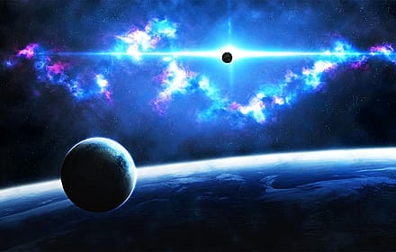 Universal Landscape with Shades of Purple'