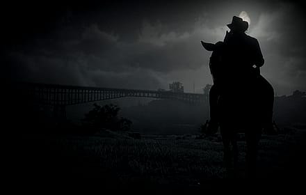 Arthur Smoking Cigarette on his horse'