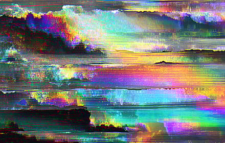 Colorful Glitch Abstract'