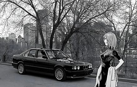 Anko Uguisu with BMW E34'