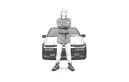 Thorfinn with Ae86 Trueno'
