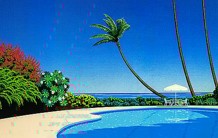 Shade of Palm Grove II by Hiroshi Nagai'
