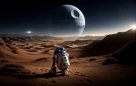 R2-D2 Death Star'