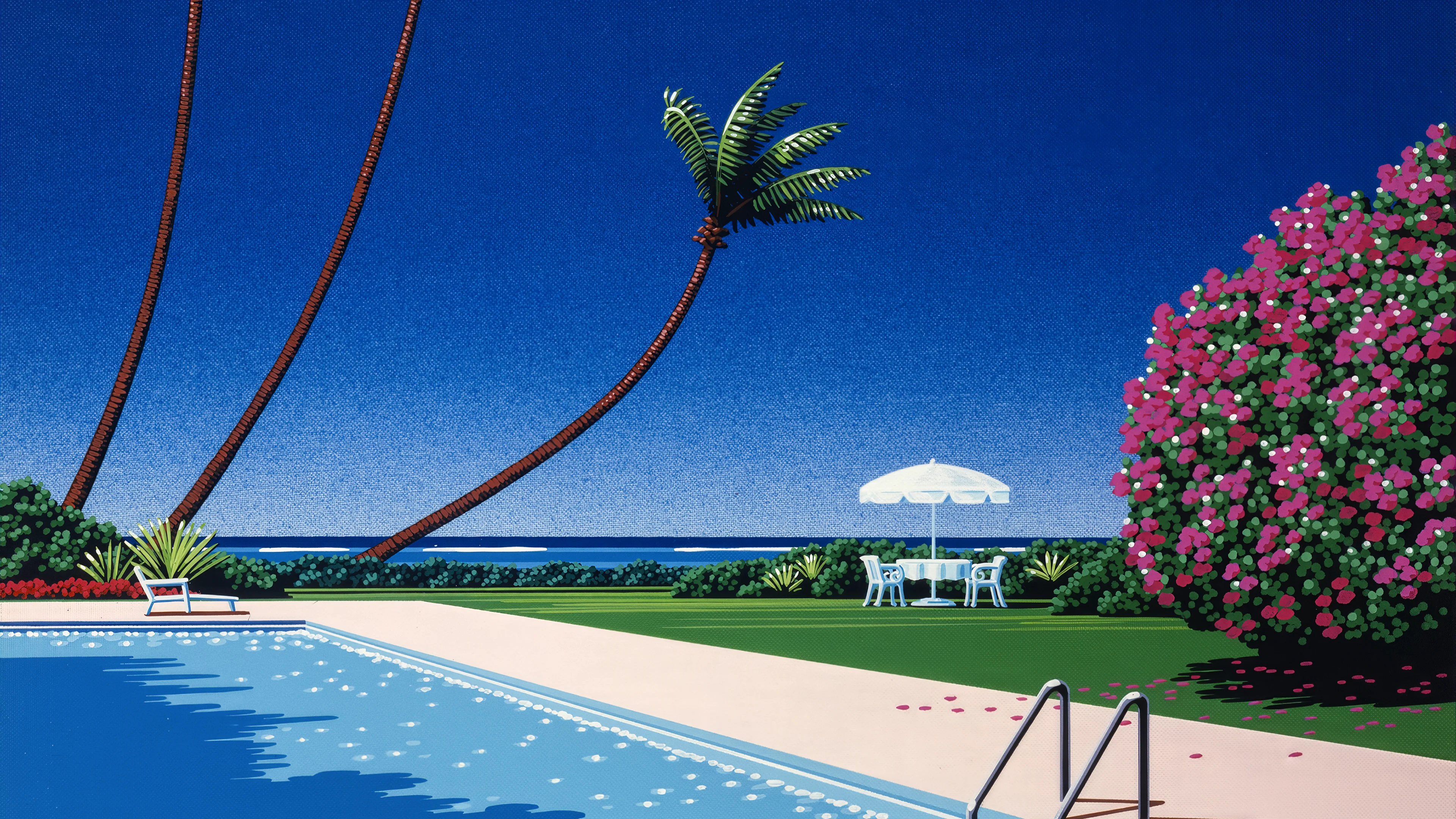 Poolside - Yellow Towel, 1990s by Hiroshi Nagai picture 1 of 1