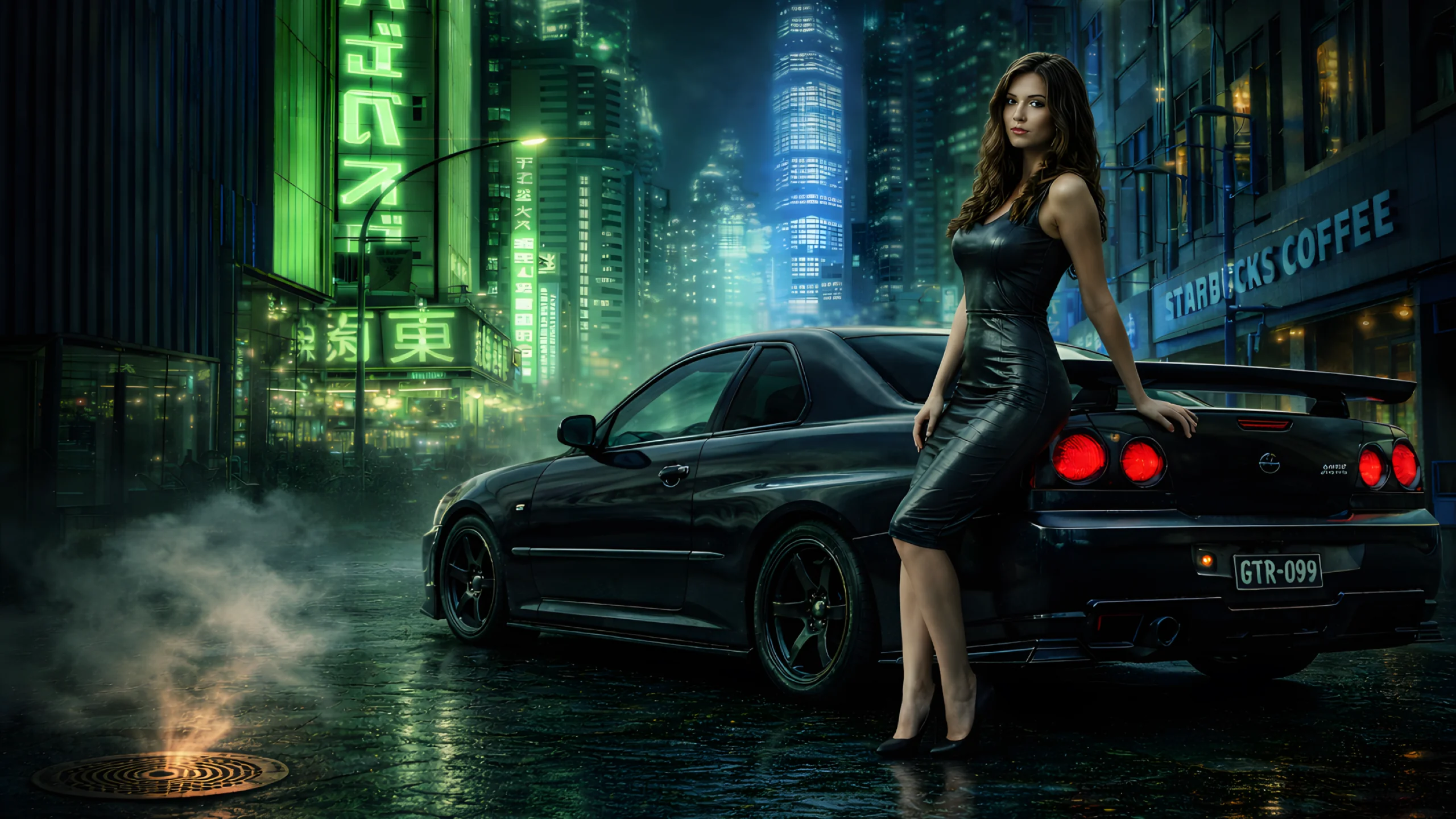 Nissan GTR Cyberpunk Theme Wallpaper picture 1 of 1