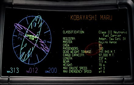 Kobayashi Maru Ship Data'