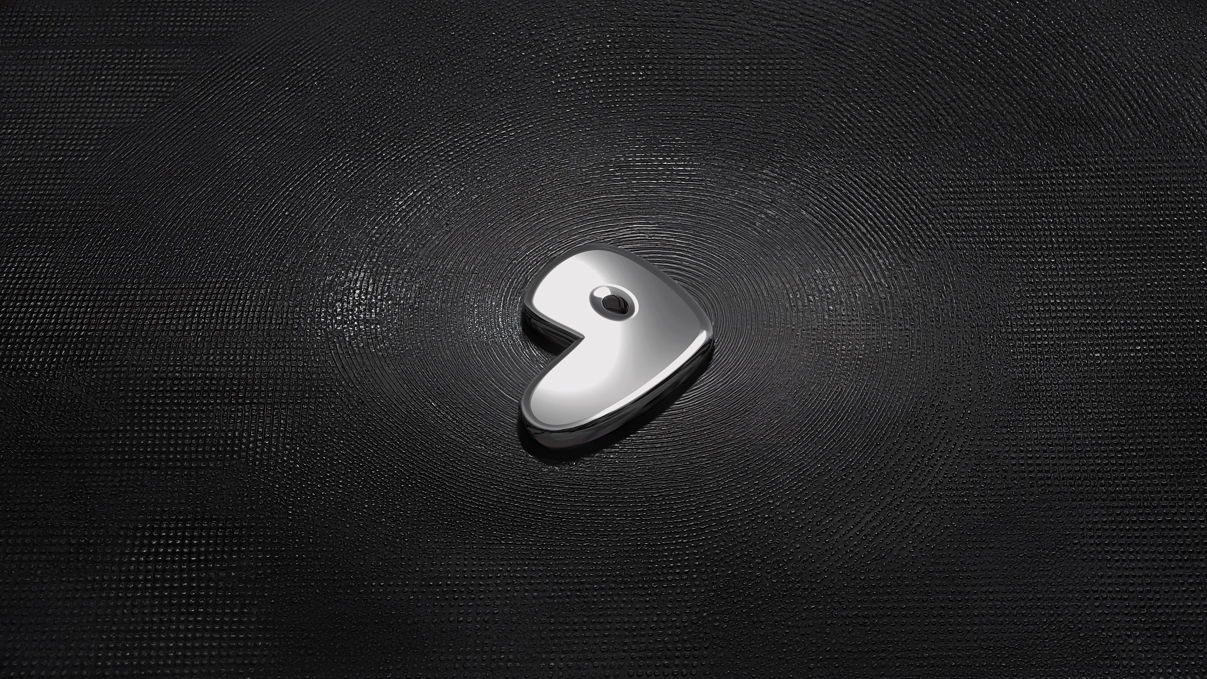 Gentoo Linux - dark, simple, elegant. Black and silver. picture 1 of 1