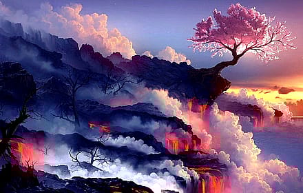 Blossom at the Edge of Fire'