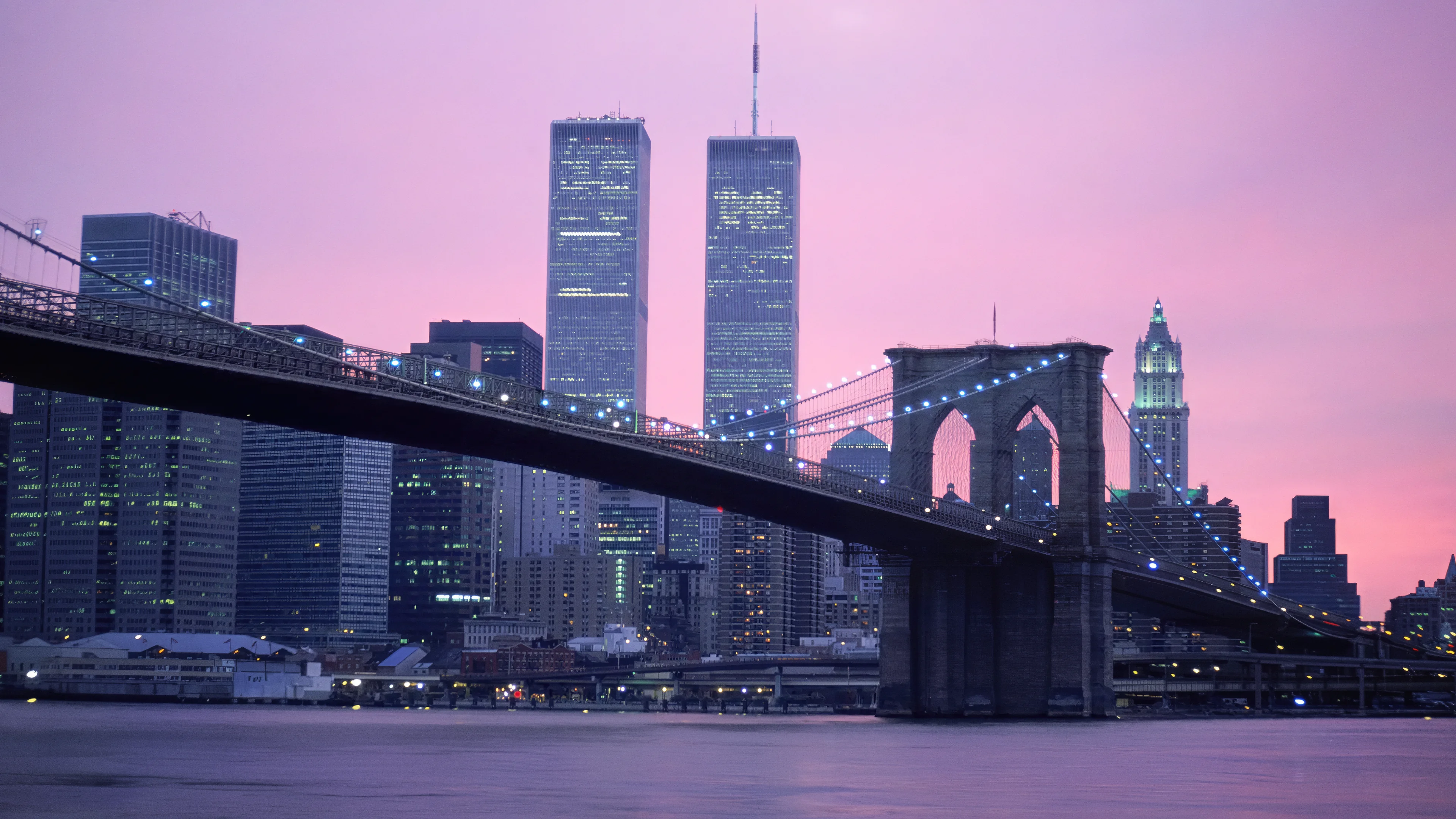 Brooklyn Bridge in Purples, NYC by Barry Winiker picture 1 of 1