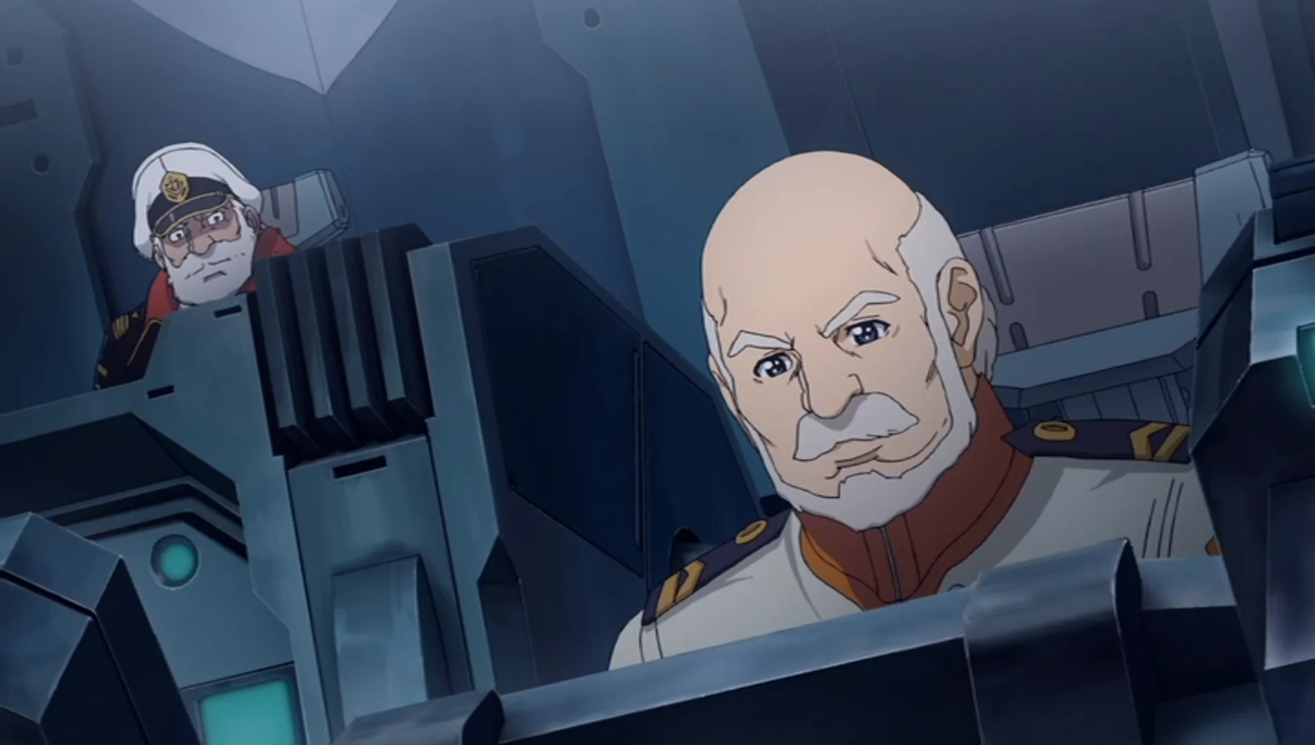 Space Battleship Yamato 2199 - Hikozaemon Tokugawa with Admiral Okita picture 1 of 1