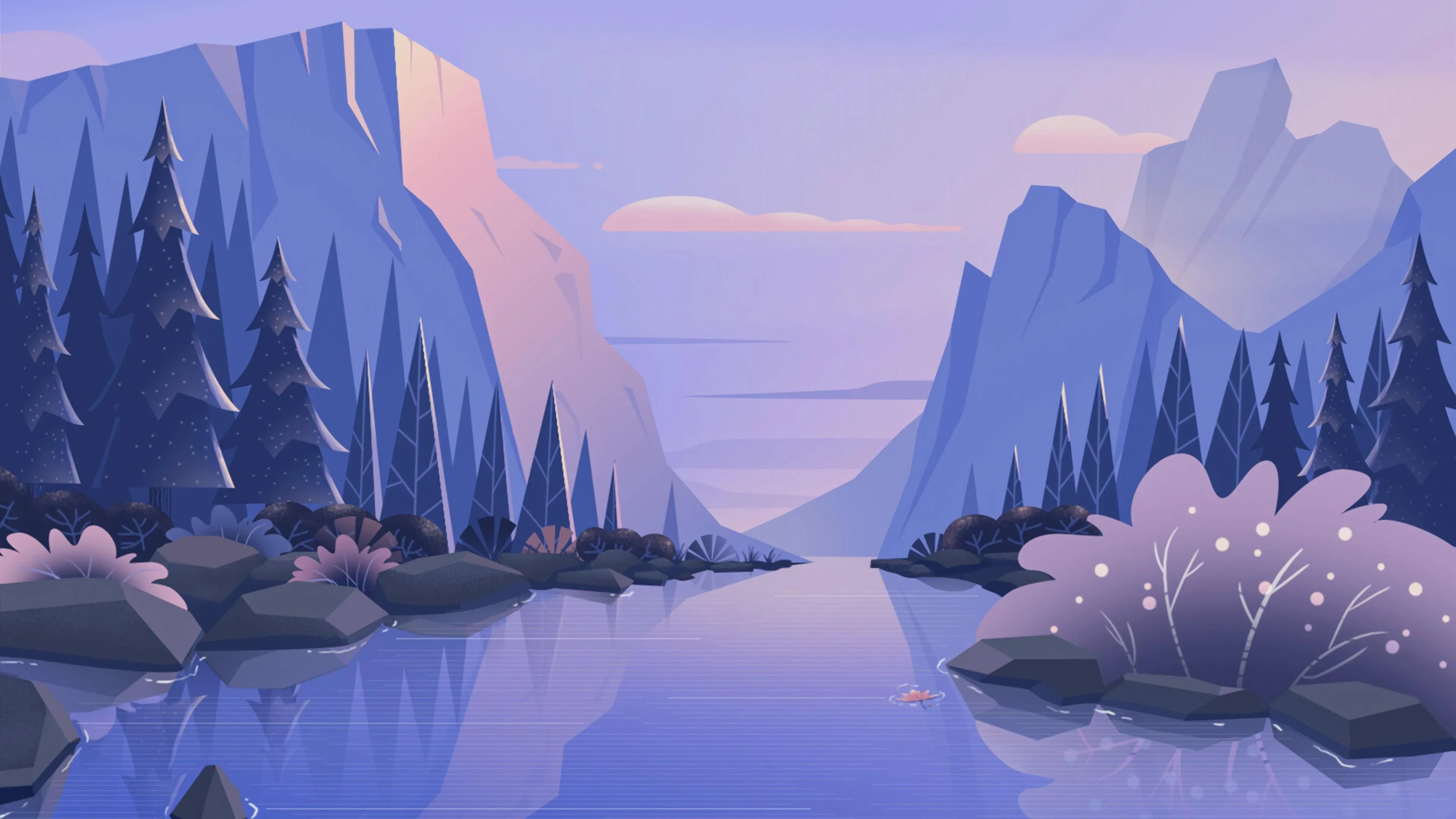 A calm evening hidden between the mountains picture 1 of 1