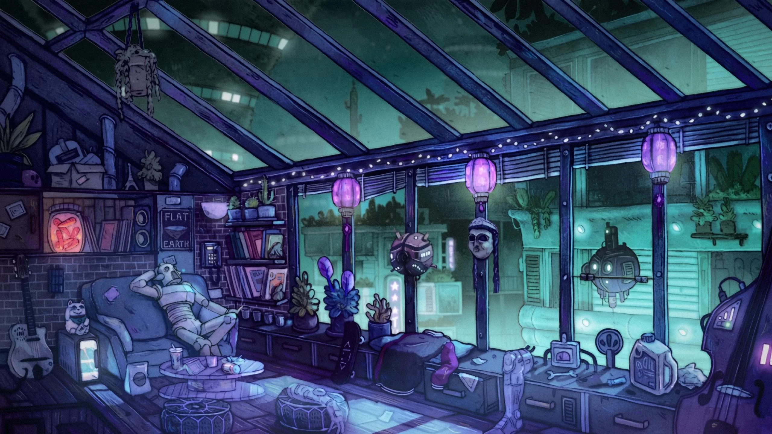 Robot chilling in the living room picture 1 of 1