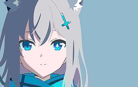 Shiroko Minimalistic Wallpaper'