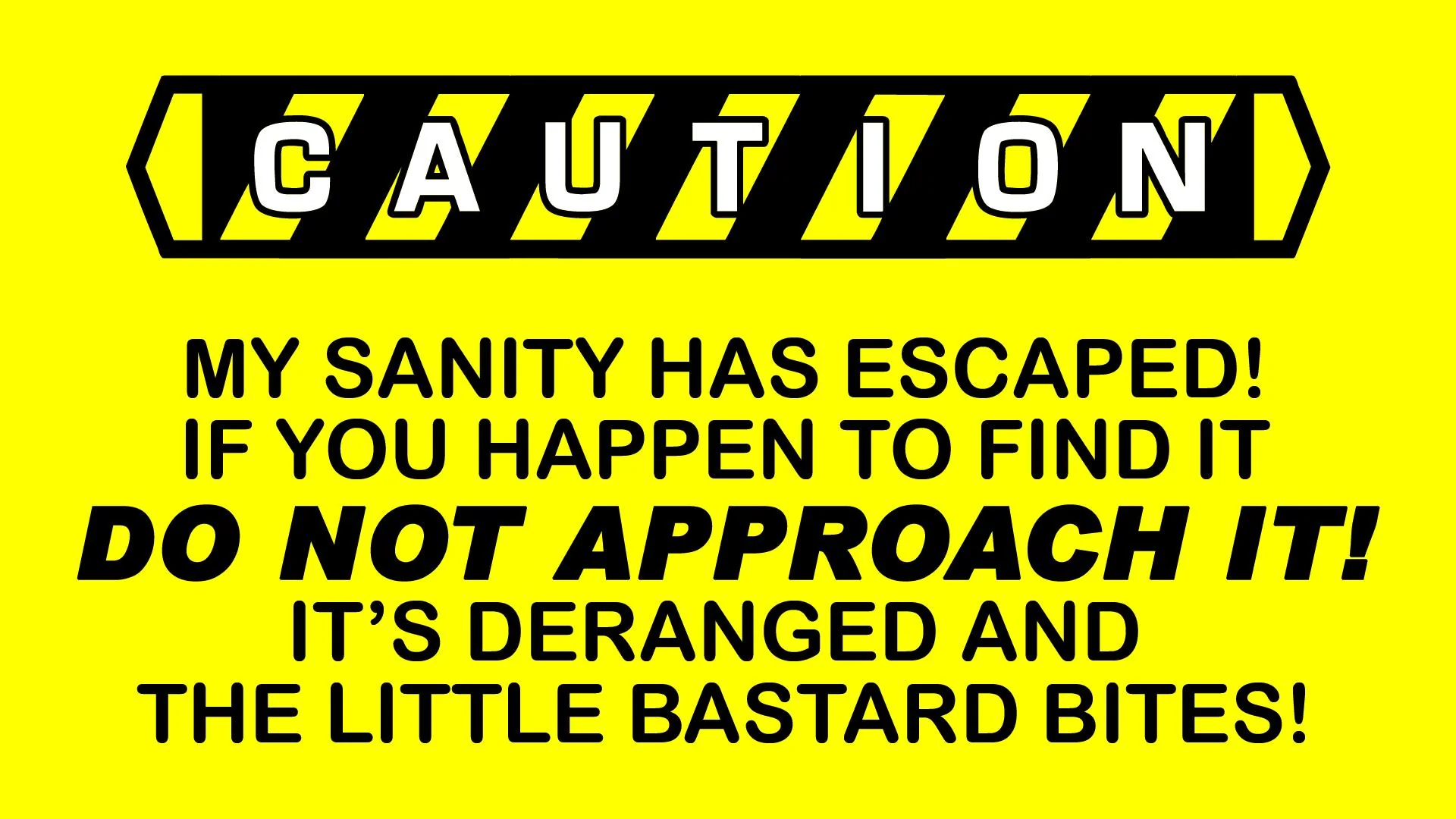 My Sanity has Escaped! picture 1 of 1