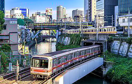 Three railways, one shot in Ochanomizu Station, Tokyo'