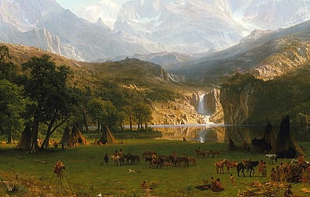 The Rocky Mountains, Lander's Peak - Albert Bierstadt'