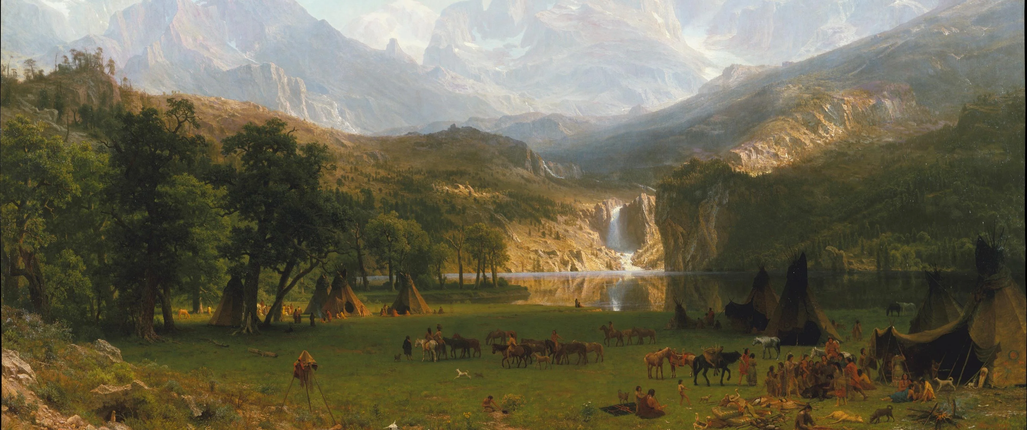 The Rocky Mountains, Lander's Peak - Albert Bierstadt picture 1 of 1