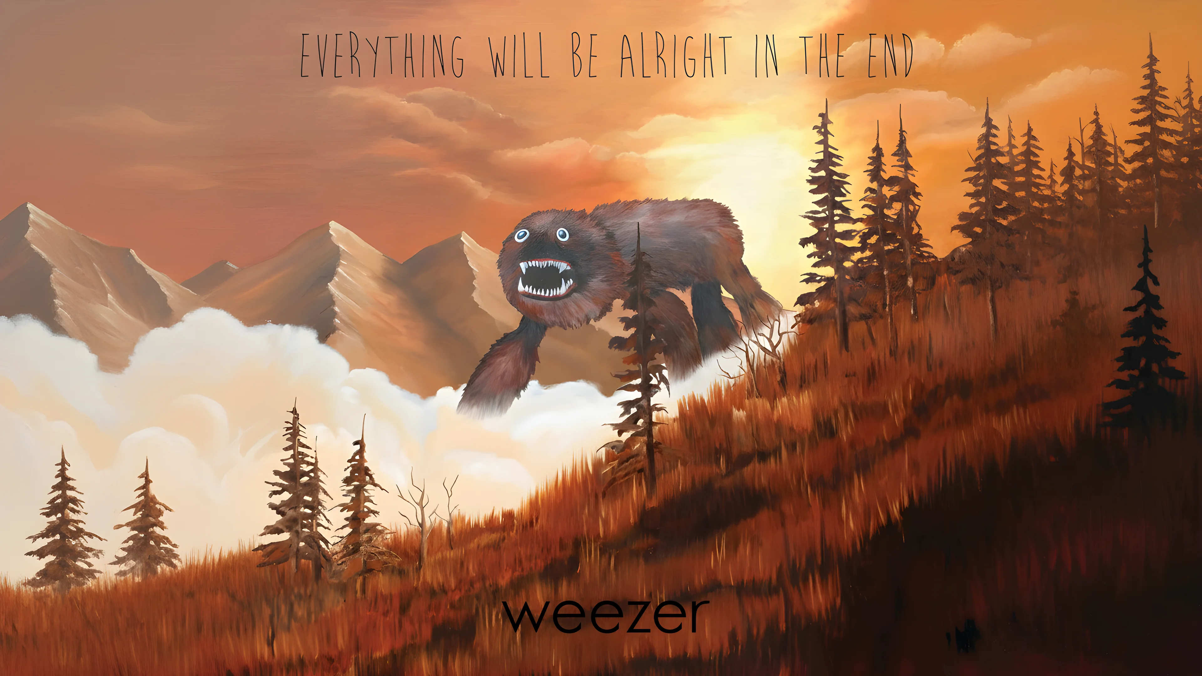 Weezer - Everything Will Be Alright in the End Smooch monster assisted, polished in photoshop picture 1 of 1